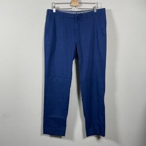 Ermenegildo Zegna Blue Cotton Cashmere Mens 54R (38) Cashco Comfort Chino Pants
